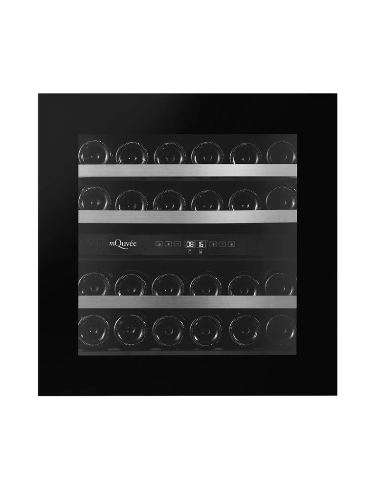 Vinoteca mQuvée WineKeeper 25D Push/Pull – 25 Botellas, Doble Zona
