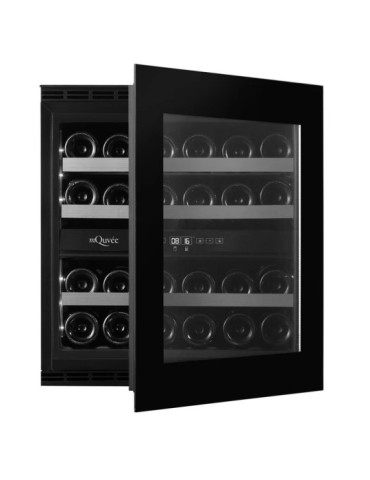 Vinoteca mQuvée WineKeeper 25D Push/Pull – 25 Botellas, Doble Zona 2