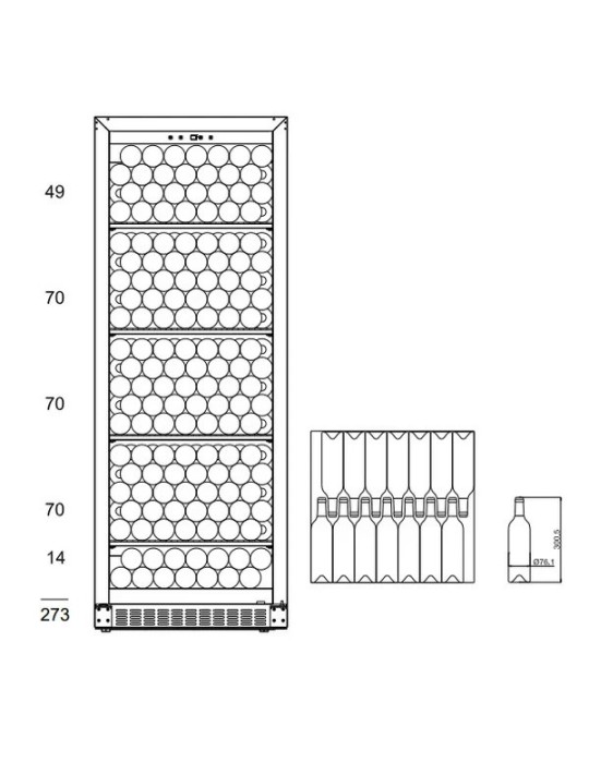 Vinoteca mQuvée Velvet 220 Premium Package – 273 botellas