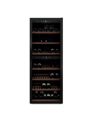 Vinoteca mQuvée WineExpert 126 Fullglass Black – 126 botellas, doble zona