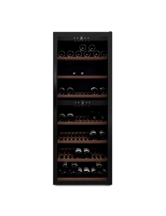 Vinoteca mQuvée WineExpert 126 Fullglass Black – 126 botellas, doble zona
