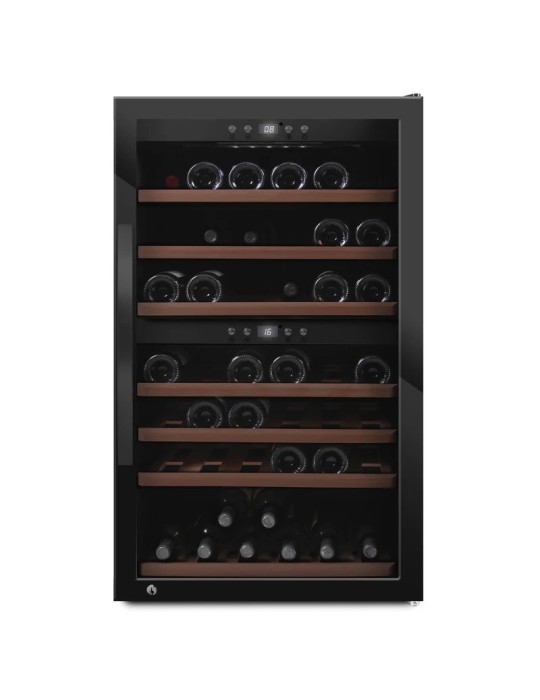 Vinoteca mQuvée WineExpert 66 Fullglass Black – 66 botellas, doble zona