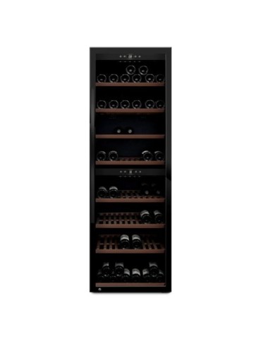 Vinoteca mQuvée WineExpert 180 Fullglass Black – 180 botellas, doble zona