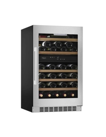 Vinoteca mQuvée WineCave 800 50D Fullglass Stainless – 46 botellas, doble zona 2