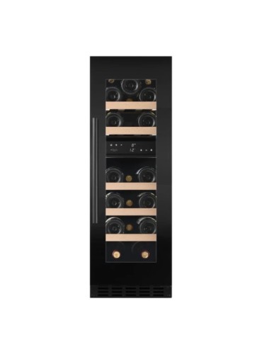 Vinoteca mQuvée WineCave 800 30D Fullglass Black – 19 botellas, doble zona