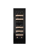 Vinoteca mQuvée WineCave 800 30D Fullglass Black – 19 botellas, doble zona
