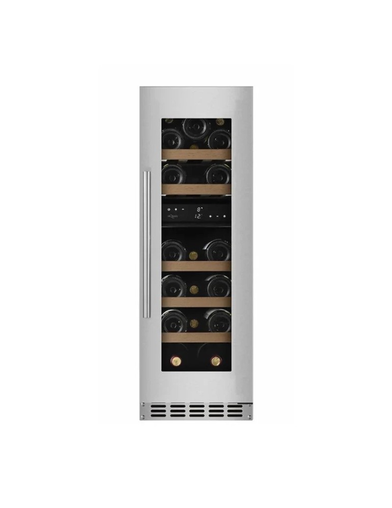 Vinoteca mQuvée WineCave 800 30D Fullglass Stainless – 19 botellas, doble zona
