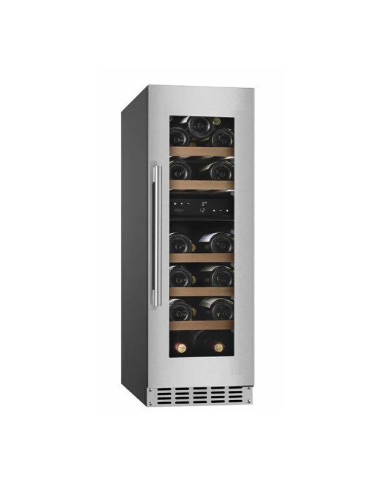 Vinoteca mQuvée WineCave 800 30D Fullglass Stainless – 19 botellas, doble zona