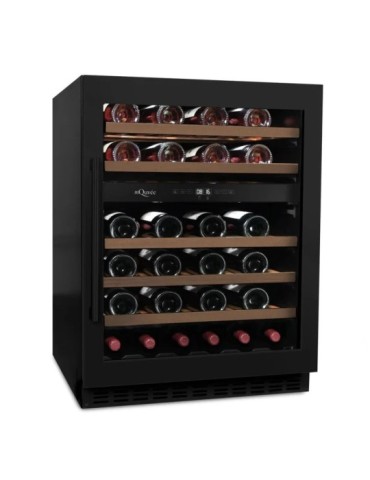 Vinoteca encastrable mQuvée WineCave 780 60D Anthracite Black – 45 botellas, 2 zonas 2
