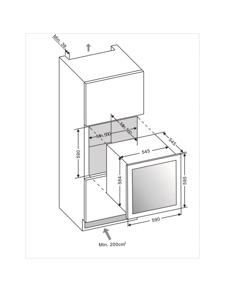 Vinoteca encastrable columna mQuvée WineKeeper 25D – 25 botellas