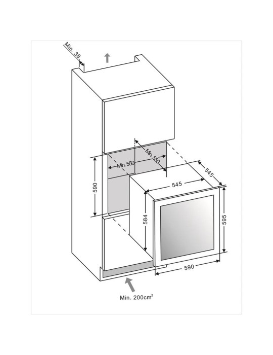 Vinoteca encastrable columna mQuvée WineKeeper 25D – 25 botellas