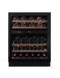 Vinoteca mQuvée WineCave 700 60D Anthracite Black – 45 botellas, 2 zonas