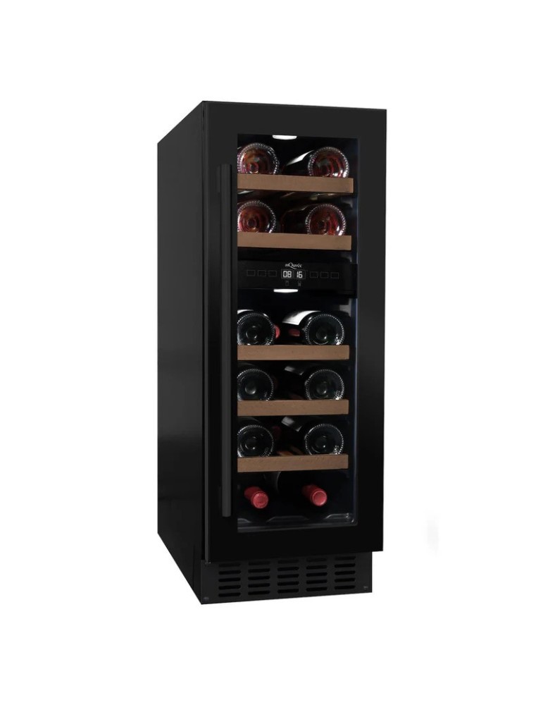 Vinoteca mQuvée WineCave 700 30D Anthracite Black – 16 botellas, 2 zonas, 30 cm