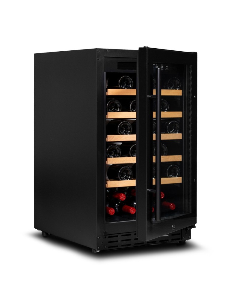 Vinoteca Vinobox 40GC 1T Full Glass Negra – 37 Botellas, 1 Zona de Temperatura