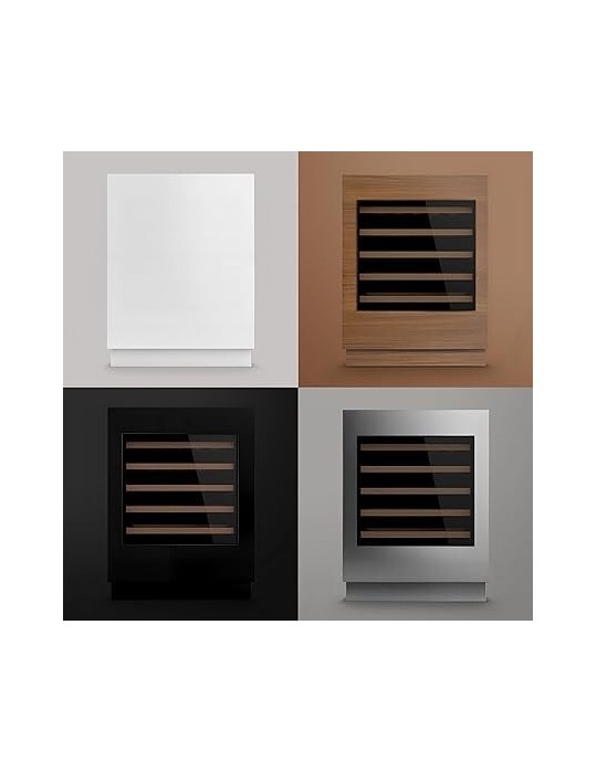 Vinoteca panelable Les Petits Champs CAVINTG48 – Encastrable bajo encimera, 48 botellas, temperatura 5–22 °C