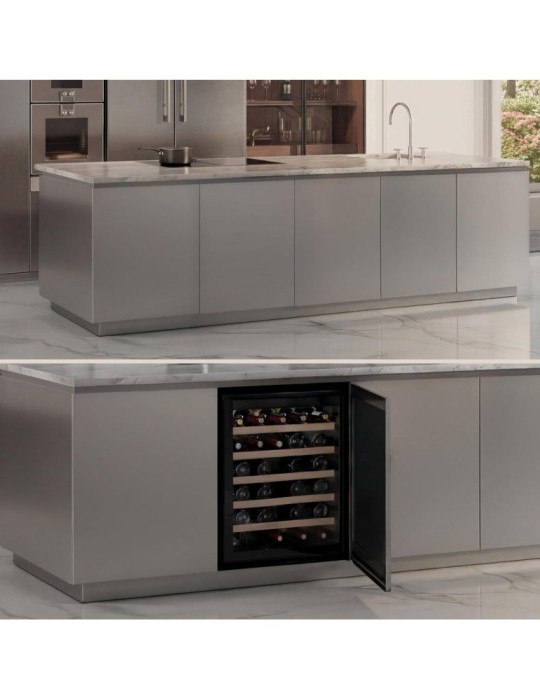 Vinoteca panelable Les Petits Champs CAVINTG48 – Encastrable bajo encimera, 48 botellas, temperatura 5–22 °C