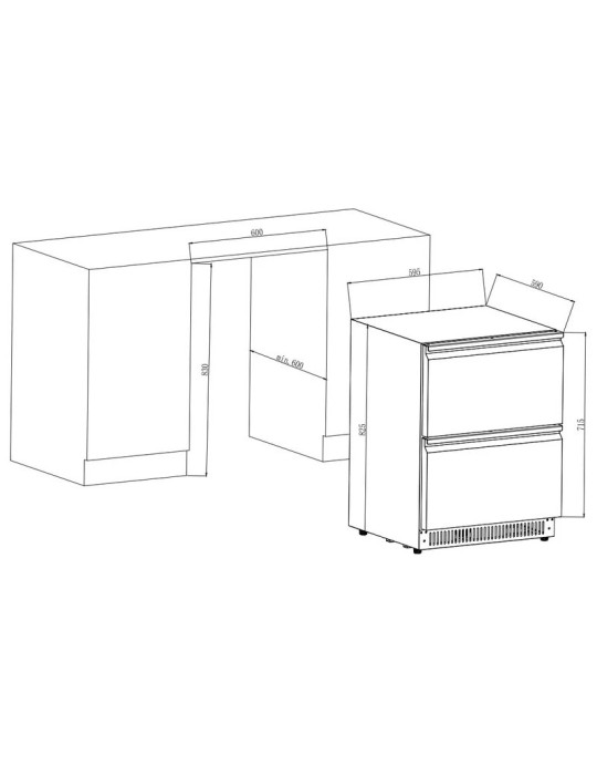 Refrigerador de bebidas Cavin Outdoor Collection 51D Stainless – 92 L, Exterior, Acero Inoxidable