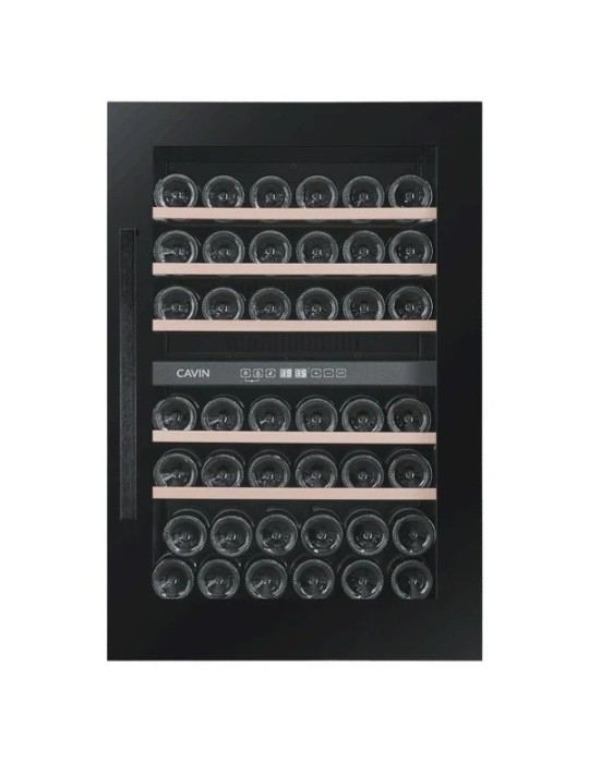 Vinoteca Cavin Scandinavian Collection 90 Fullglass Black – 42 Botellas, 2 Zonas de Temperatura