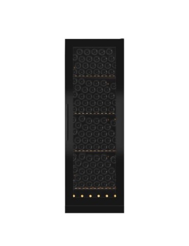 mQuvée WineStore 215 – Vinoteca Integrable 215 Botellas Puerta Full Glass Negra