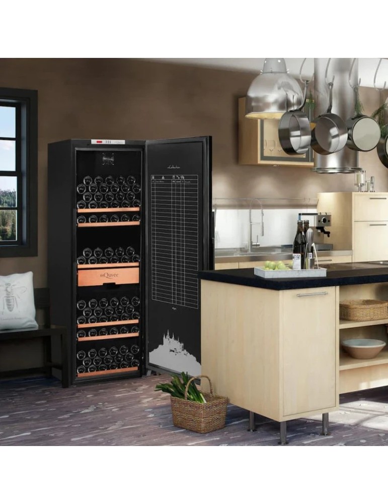 Vinoteca gran capacidad puerta opaca 237 botellas mQuvée WineStore 800 Solid