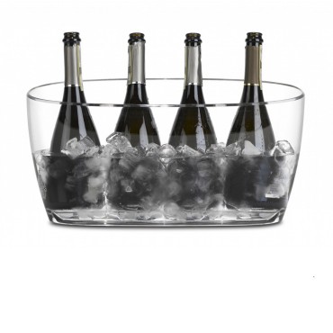 Cubitera Nice Jeroboam Acrílica para 4-5 Botellas – Transparente y Elegante