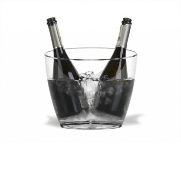 Cubitera Nice Magnum Acrílica para 2 Botellas – Diseño Transparente y Moderno