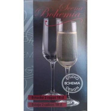 Estuche Set 2 copas de Cava Scena 2
