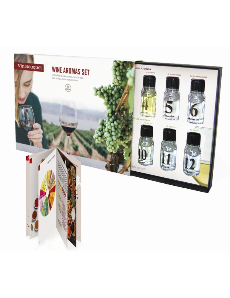 Set Aromas del Vino – 12 Esencias para Cata Profesional
