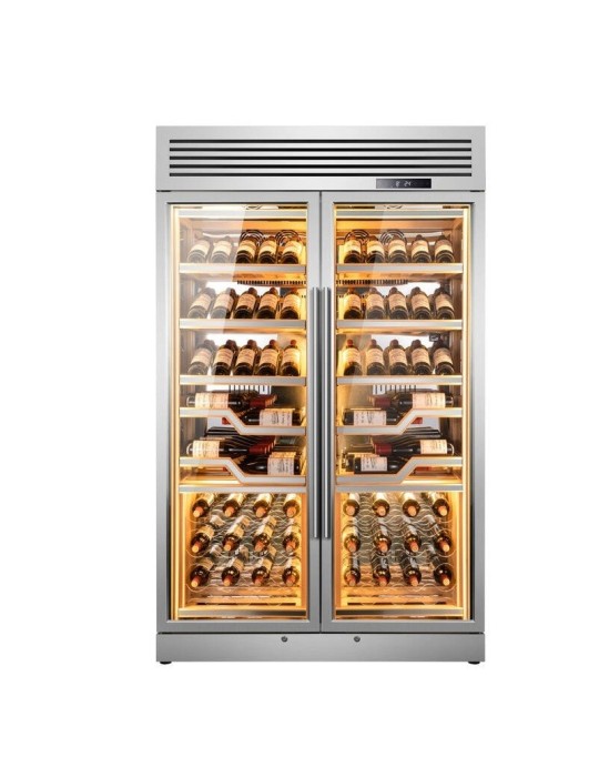Vinoteca Profesional ELYSEE 144 Botellas – 2 Zonas Independientes - 2 puertas