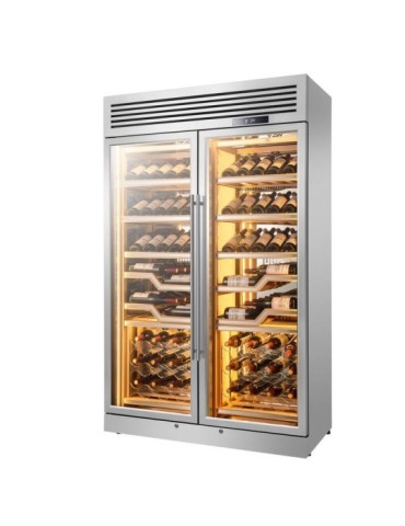 Vinoteca Profesional ELYSEE 144 Botellas – 2 Zonas Independientes - 2 puertas 2