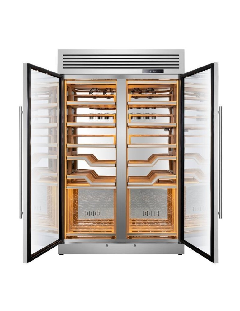 Vinoteca Profesional ELYSEE 144 Botellas – 2 Zonas Independientes - 2 puertas