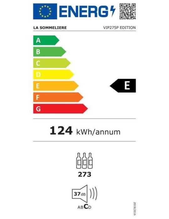 Vinoteca Envejecimiento 273 Botellas La Sommelière VIP275P