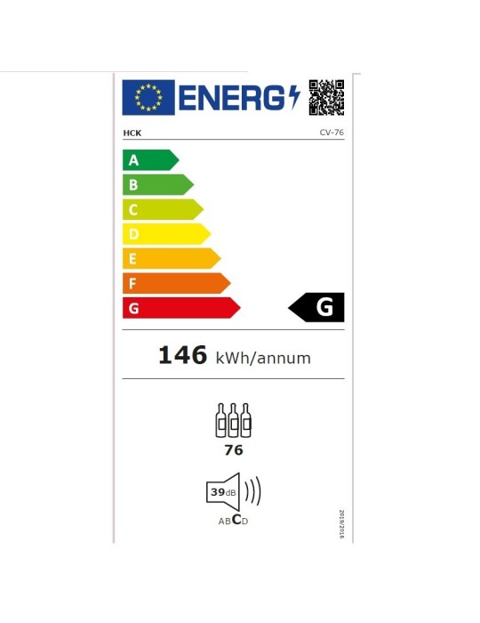 Vinoteca grande Retro Cave Vinum CV-76-R 76 Botellas Vintage