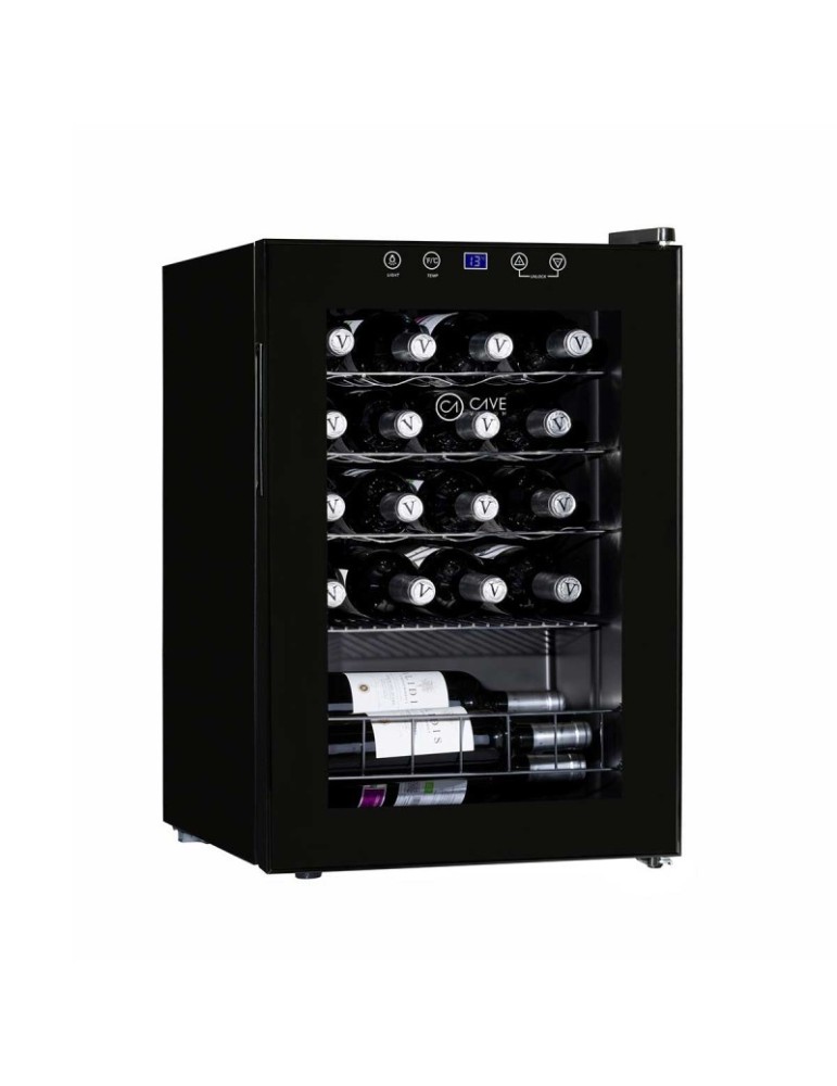 Vinoteca Negra Cave Vinum CV-18C - 18 Botellas - Compresor Silencioso