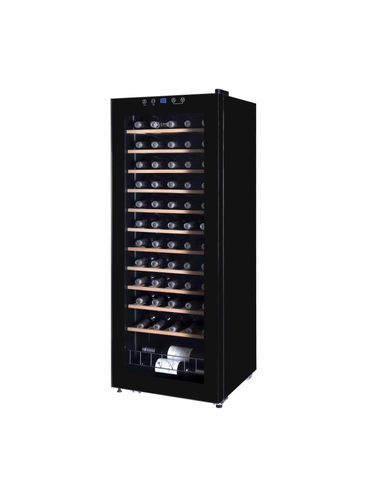Vinoteca Negra Cave Vinum 60 Botellas CV-60 WS - Compresor y Baldas de Madera