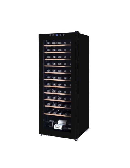 Vinoteca Negra Cave Vinum 60 Botellas CV-60 WS - Compresor y Baldas de Madera