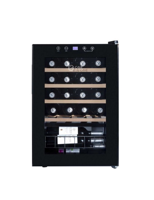 Vinoteca negra 18 botellas compresor CV-18C WS