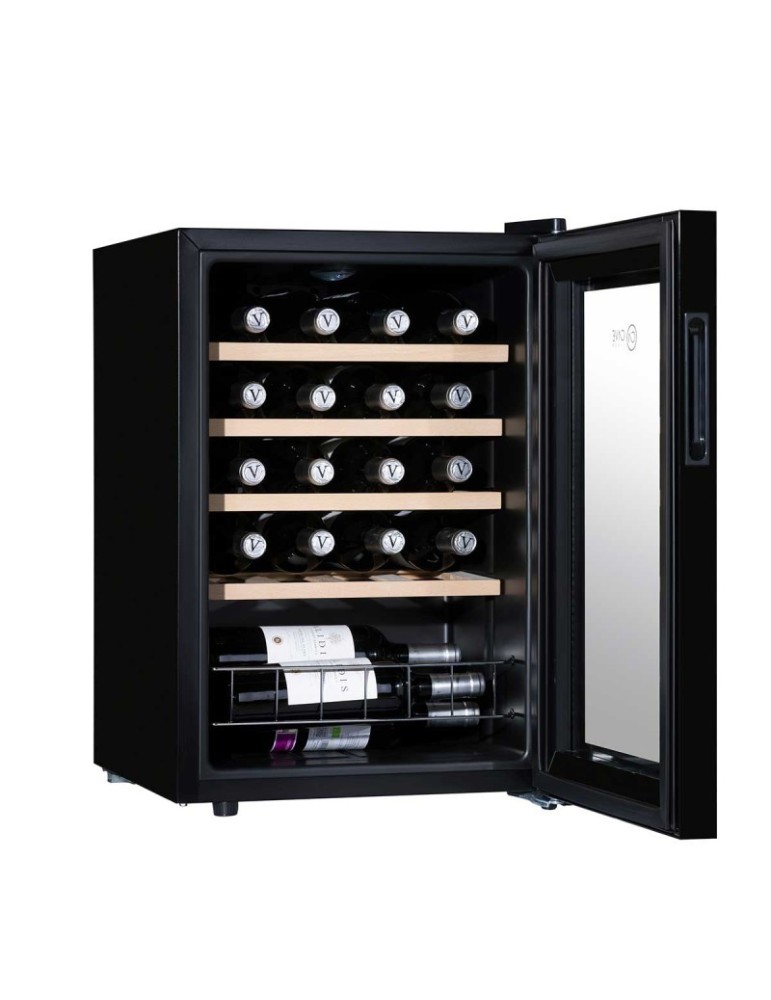 Vinoteca negra 18 botellas compresor CV-18C WS