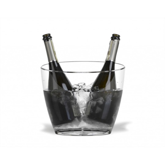 Cubitera Nice Magnum para 2 Botellas - Poliestireno Transparente