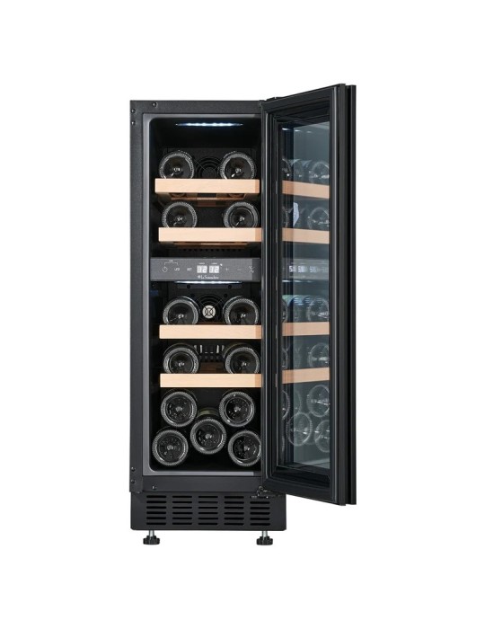Vinoteca Encastrable La Sommeliere LSBU18DZ – 18 Botellas, Doble Zona, Bajo Encimera