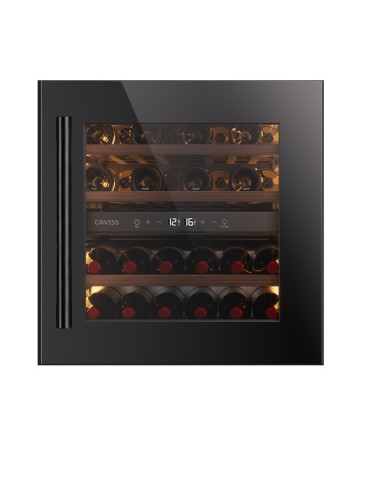 Caviss CLEN230TBEG – Vinoteca encastrable columna 30 botellas doble zona