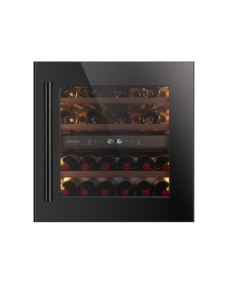 Caviss CLEN230TBEG – Vinoteca encastrable columna 30 botellas doble zona