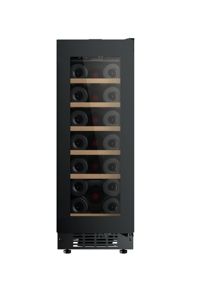 Vinoteca encastrable suelo 30 cm ancho 20 botellas Caviss CT1SP20H82N30