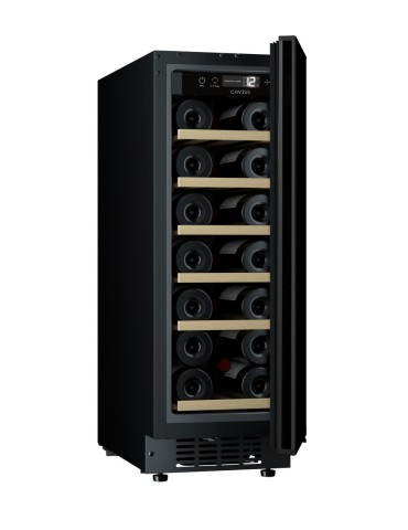 Vinoteca encastrable suelo 30 cm ancho 20 botellas Caviss CT1SP20H82N30 2