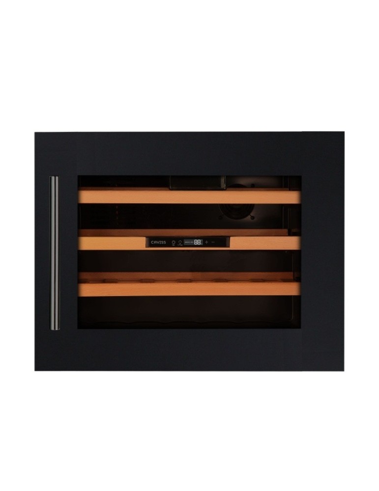 Vinoteca encastrable Caviss CT1E24H45N60| 24 botellas, columna, doble cristal