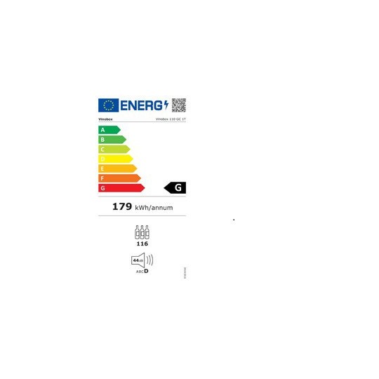 Vinoteca Vinobox 110 Botellas Inox - Monotemperatura Profesional