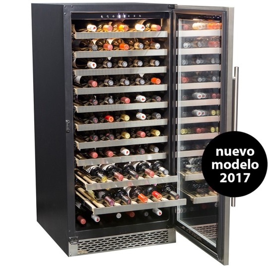 Vinoteca Cavanova 113 Botellas Inox - Monotemperatura