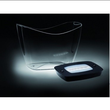 Cubitera Hispana Acrílica con Base LED - 5 a 6 Botellas