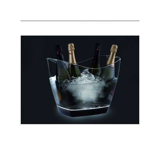 Cubitera Hispana Acrílica 5-6 botellas con base led