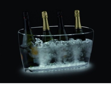 Cubitera Nice con Base LED - 4 a 5 Botellas Acrílica